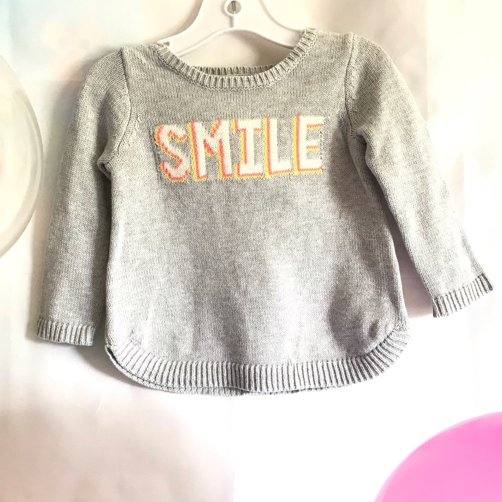 GYMBOREE smile Girls Grey Sweater